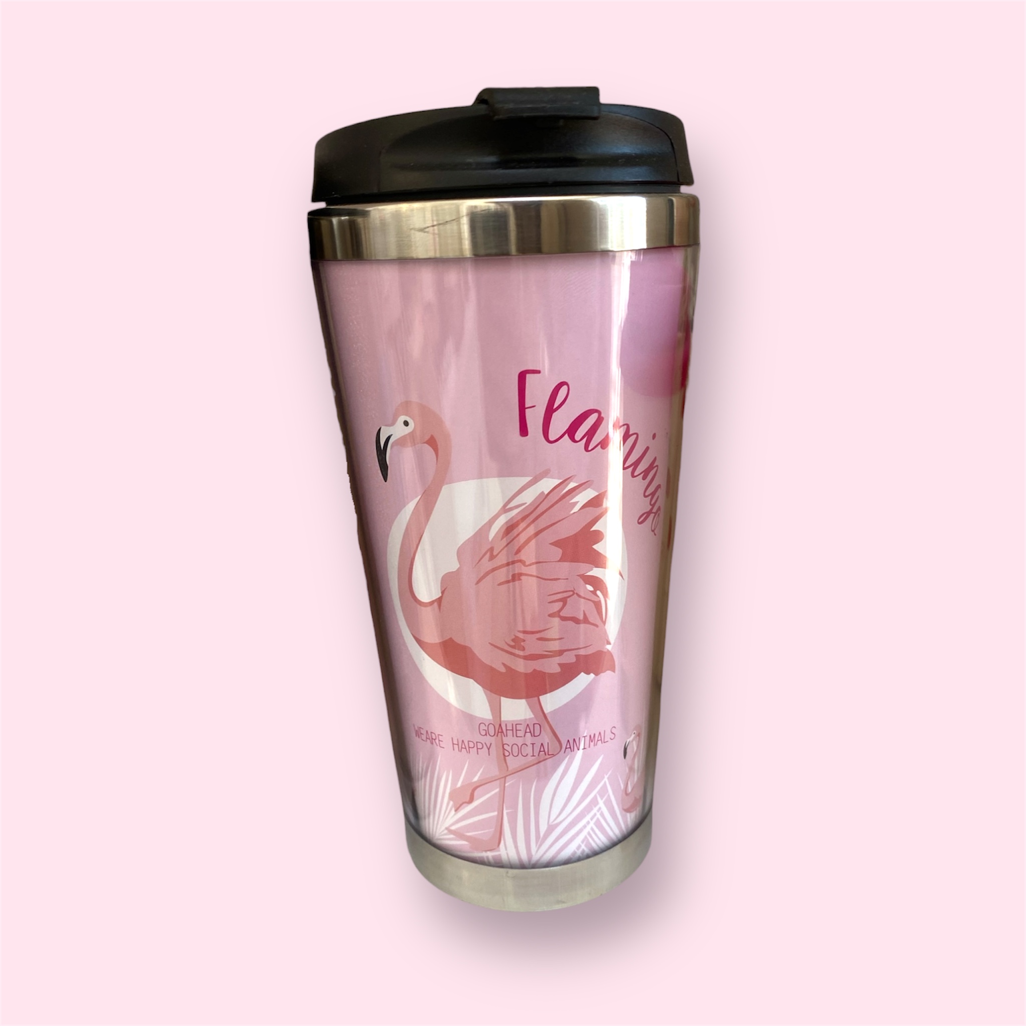 "Pink Flamingo" Thermal Mug
