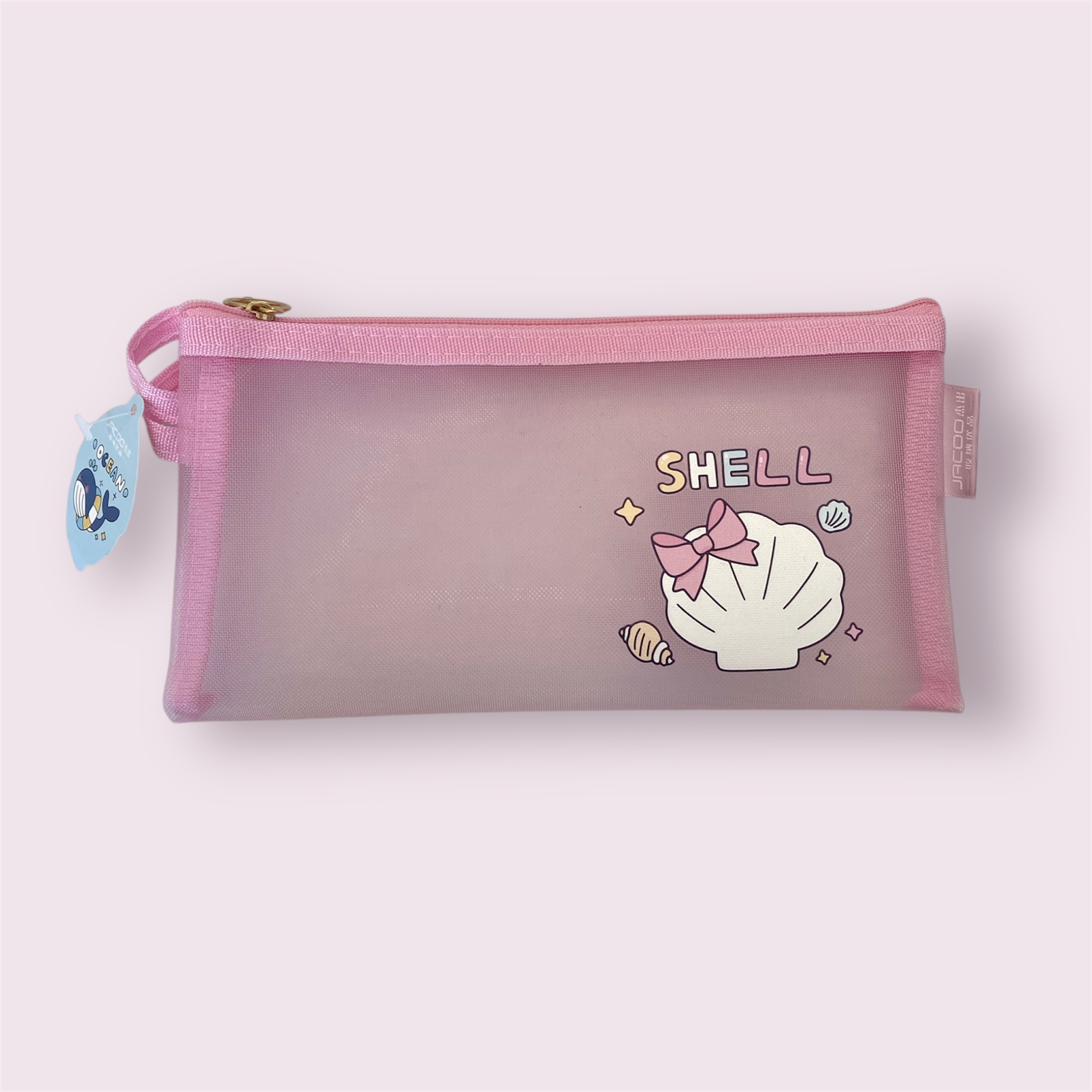 Pink Shell Pencil Case
