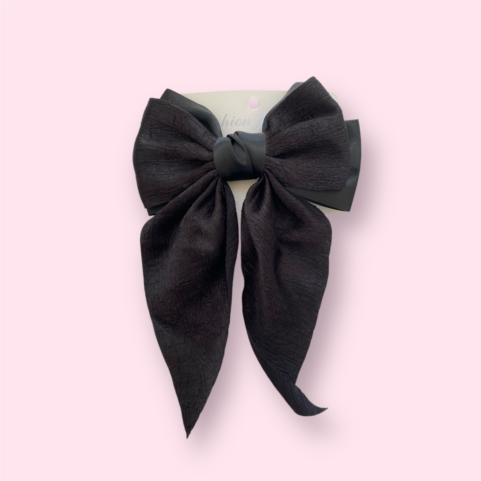 Black Bow Hair Clips