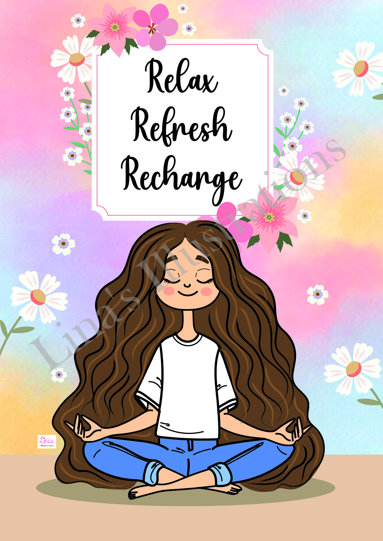 "Relax Refresh Recharge" Digital Art