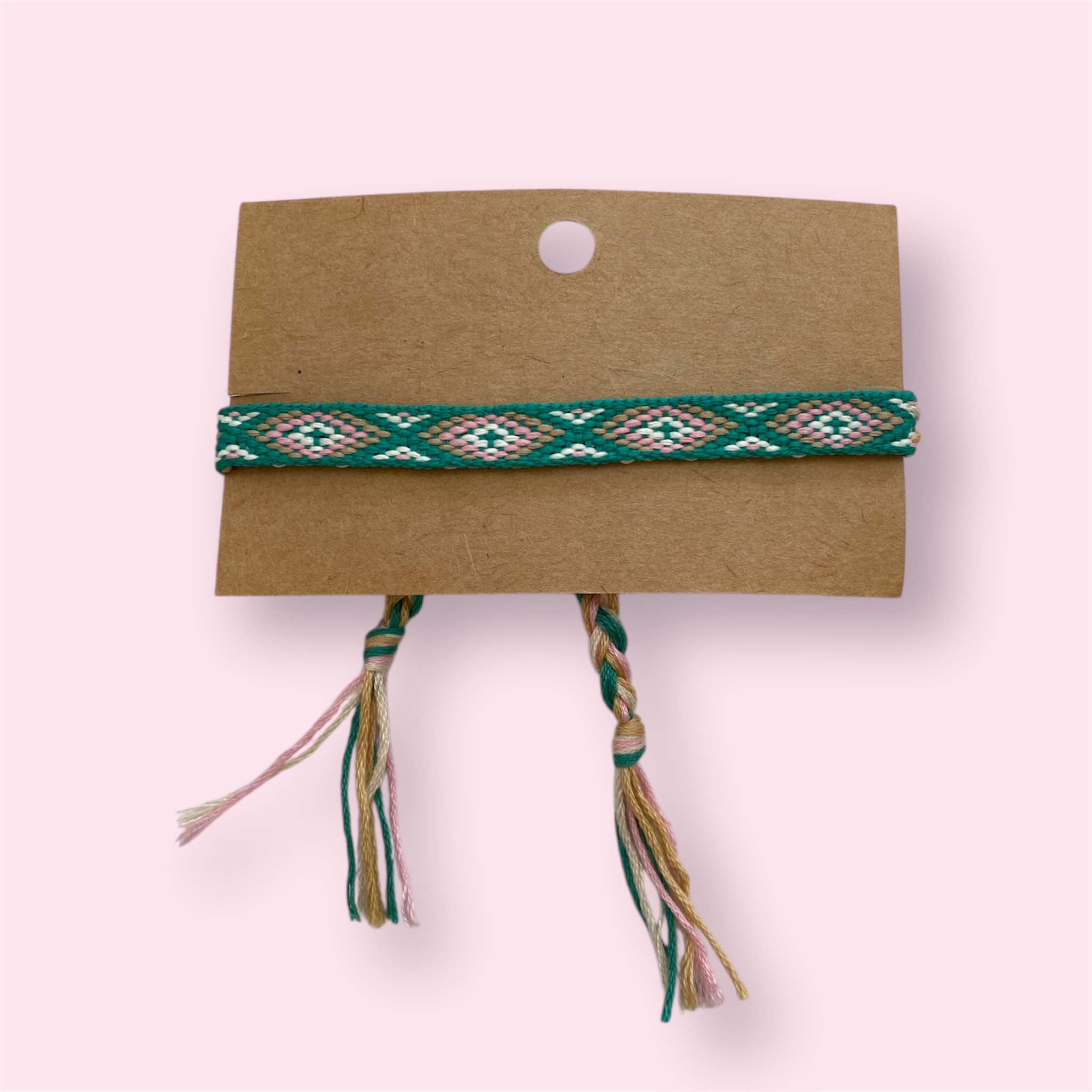 Green Knitted Bracelet