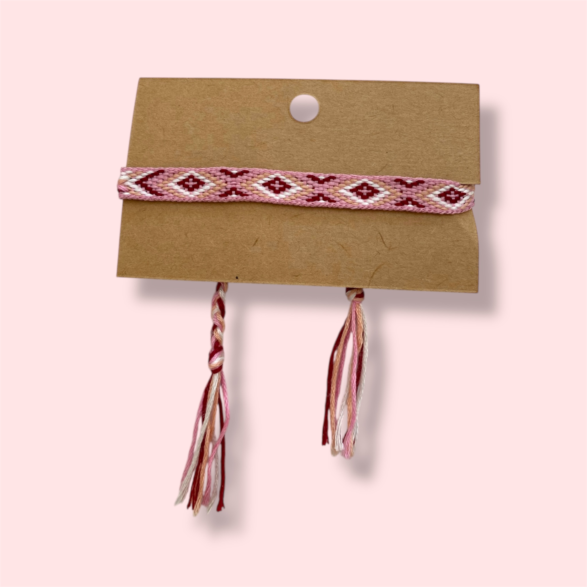 Pink Knitted Bracelet