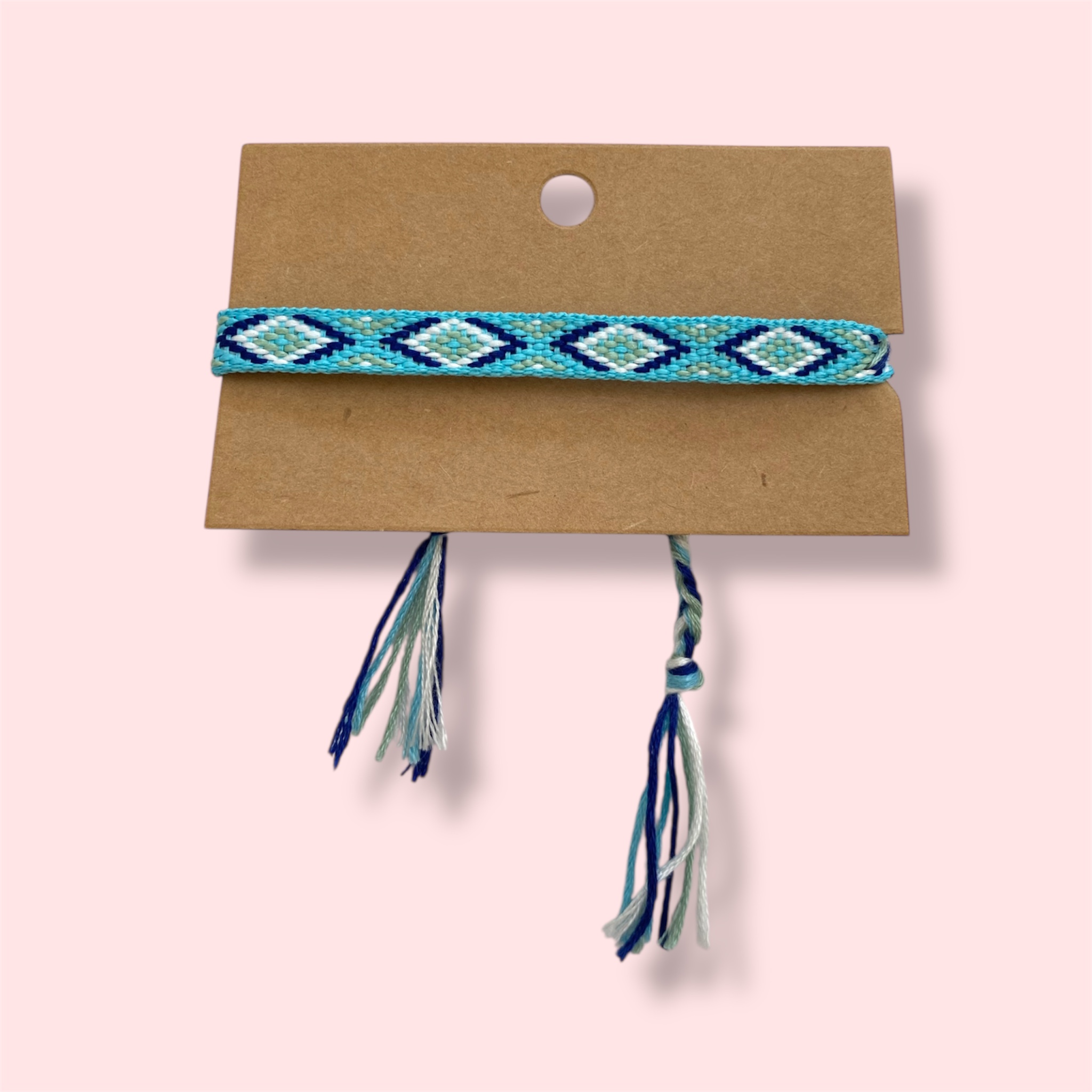 Aqua Knitted Bracelet