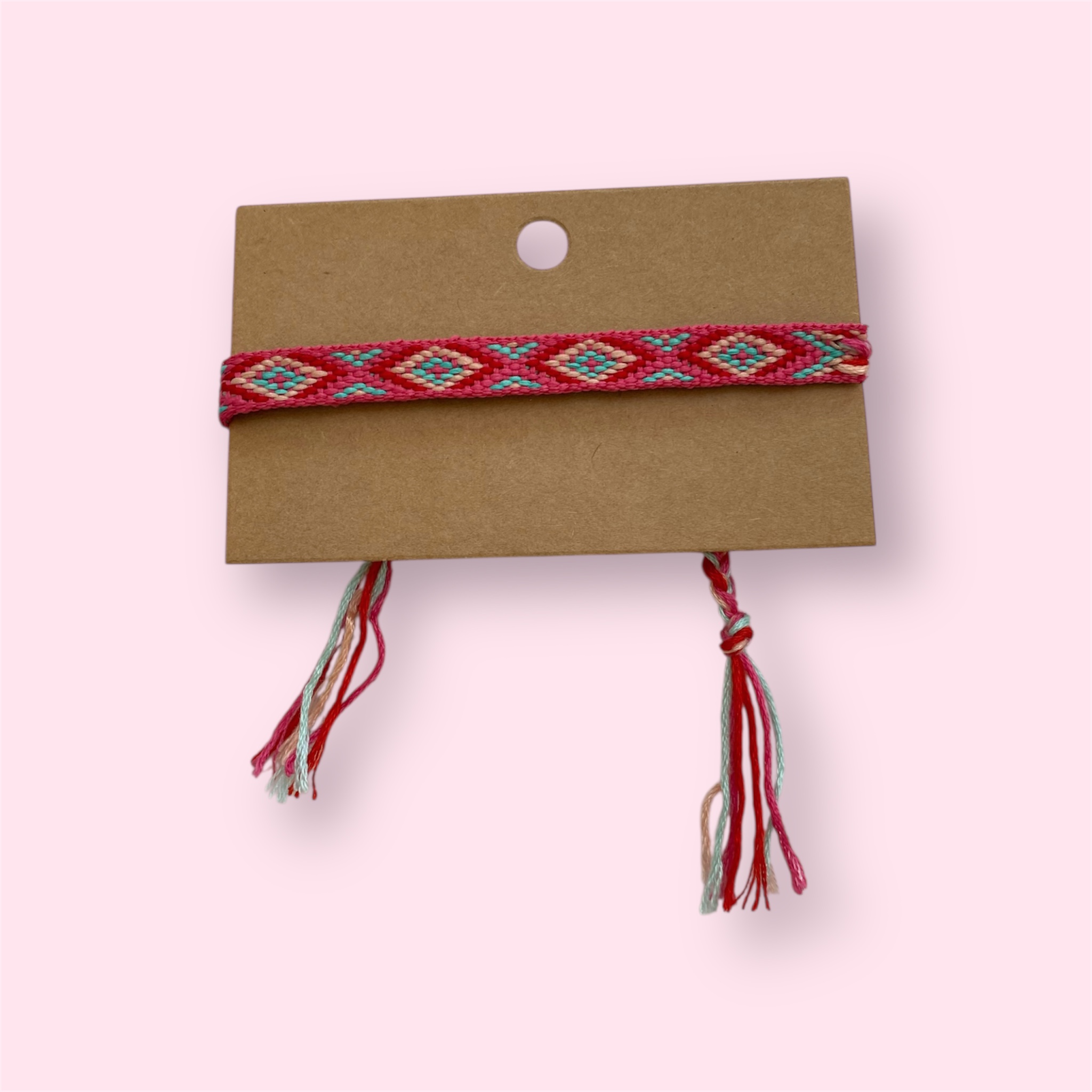 Red Knitted Bracelet