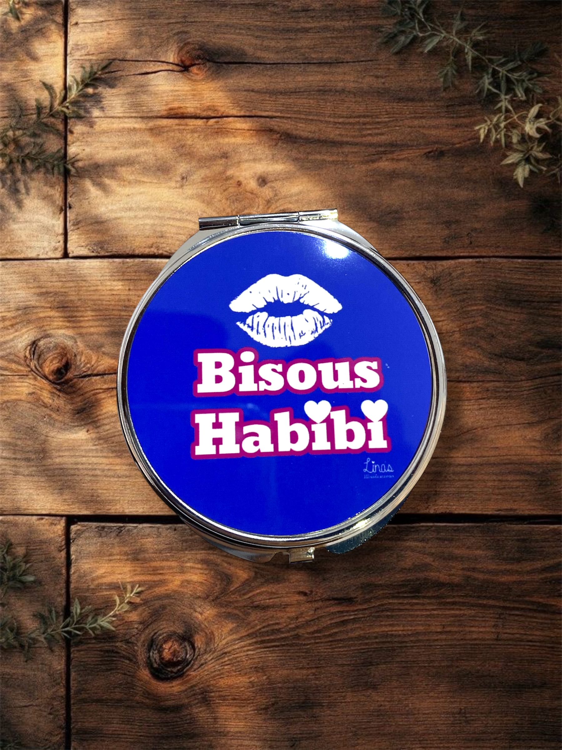 Bisous habibi Pocket Mirror