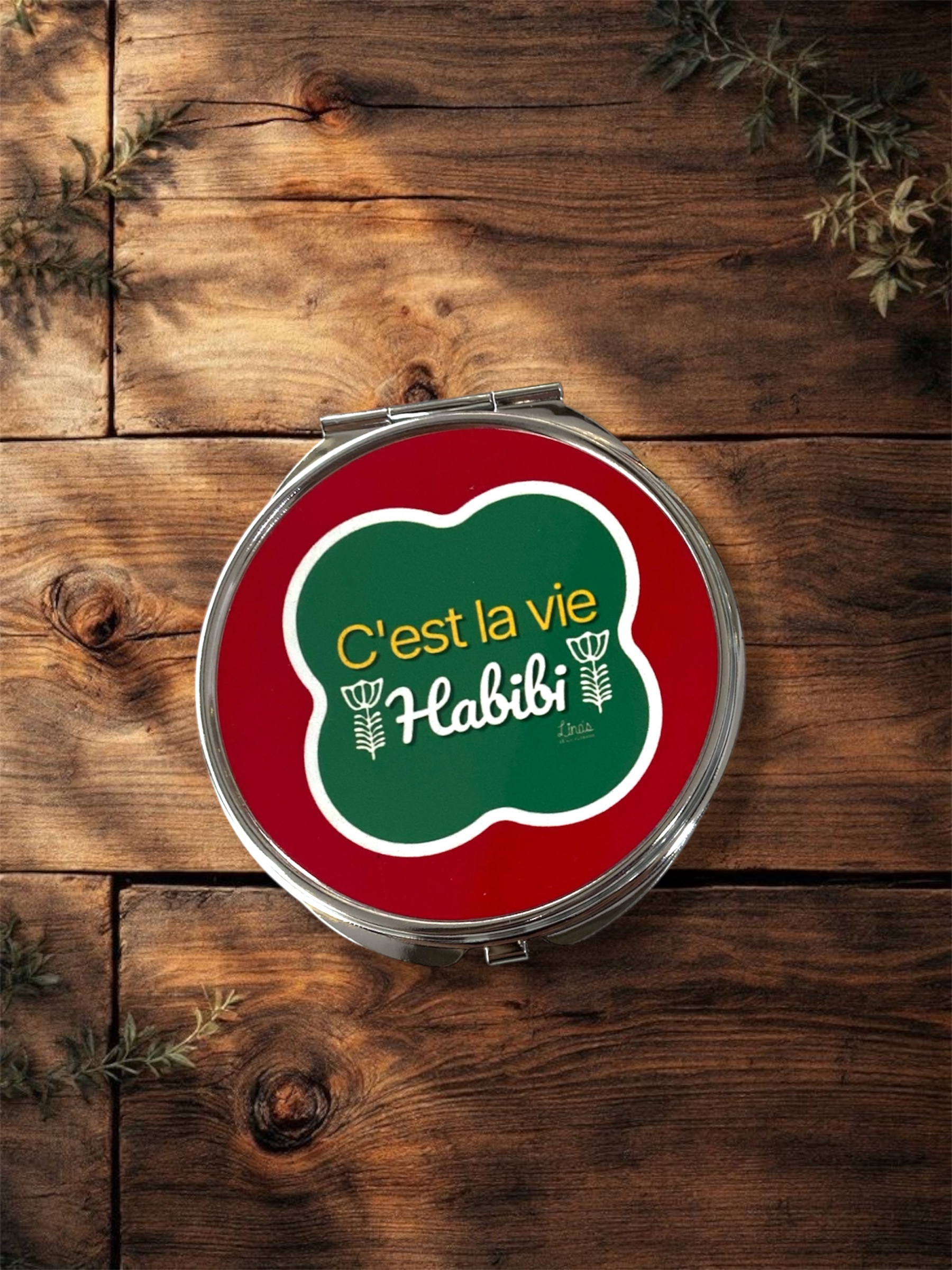 C'est La Vie Habibi Pocket Mirror